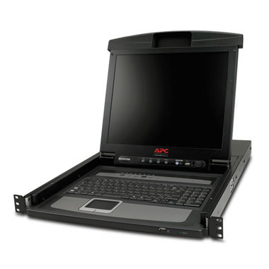 17 RACK LCD CONSOLE WITH INTEGRATED 8 PORT ANALOG